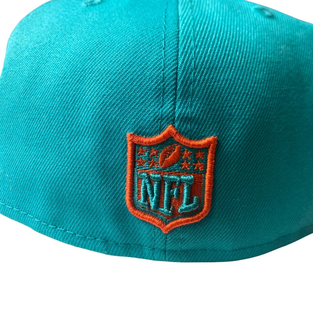 New Era NFL Miami Dolphins 59FIFTY Fitted Hat Cap Men’s 7 1/8 - Picture 7 of 13